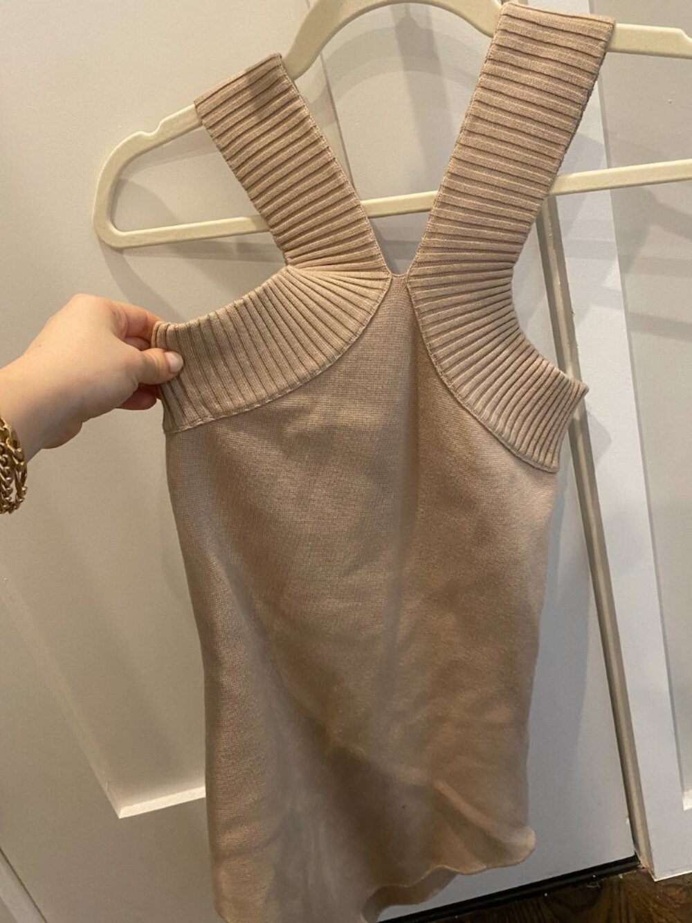 TAN KNITTED BODYSUIT - Picture 3 of 4